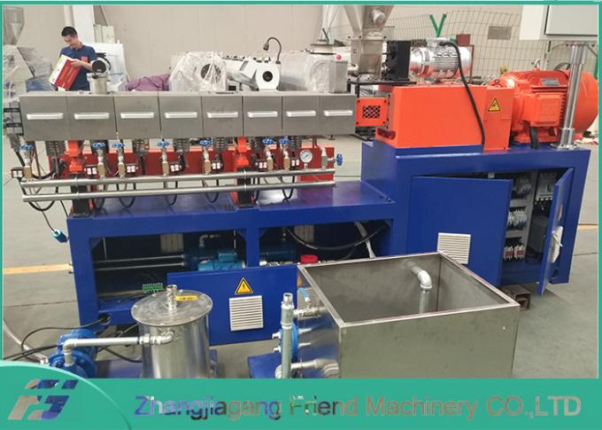 Parallel Twin Screw Extruder Machine , Pp Extruder Machine 100~500kg/H Capacity