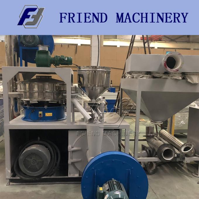 Airproof 500kg/H 3700rpm PVC Scrap Plastic Pulverizer Machine 0
