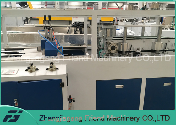 PVC Electrical Pipe Manufacturing Machine With Conical Double Screw Extrude