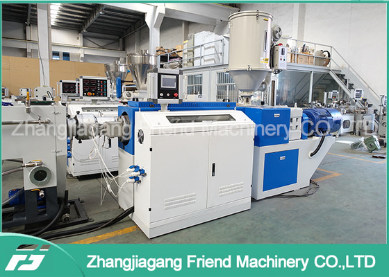 250MM Pe Pvc Hdpe Plastic Pipe Extrusion Machine 100-250kg/H Capacity