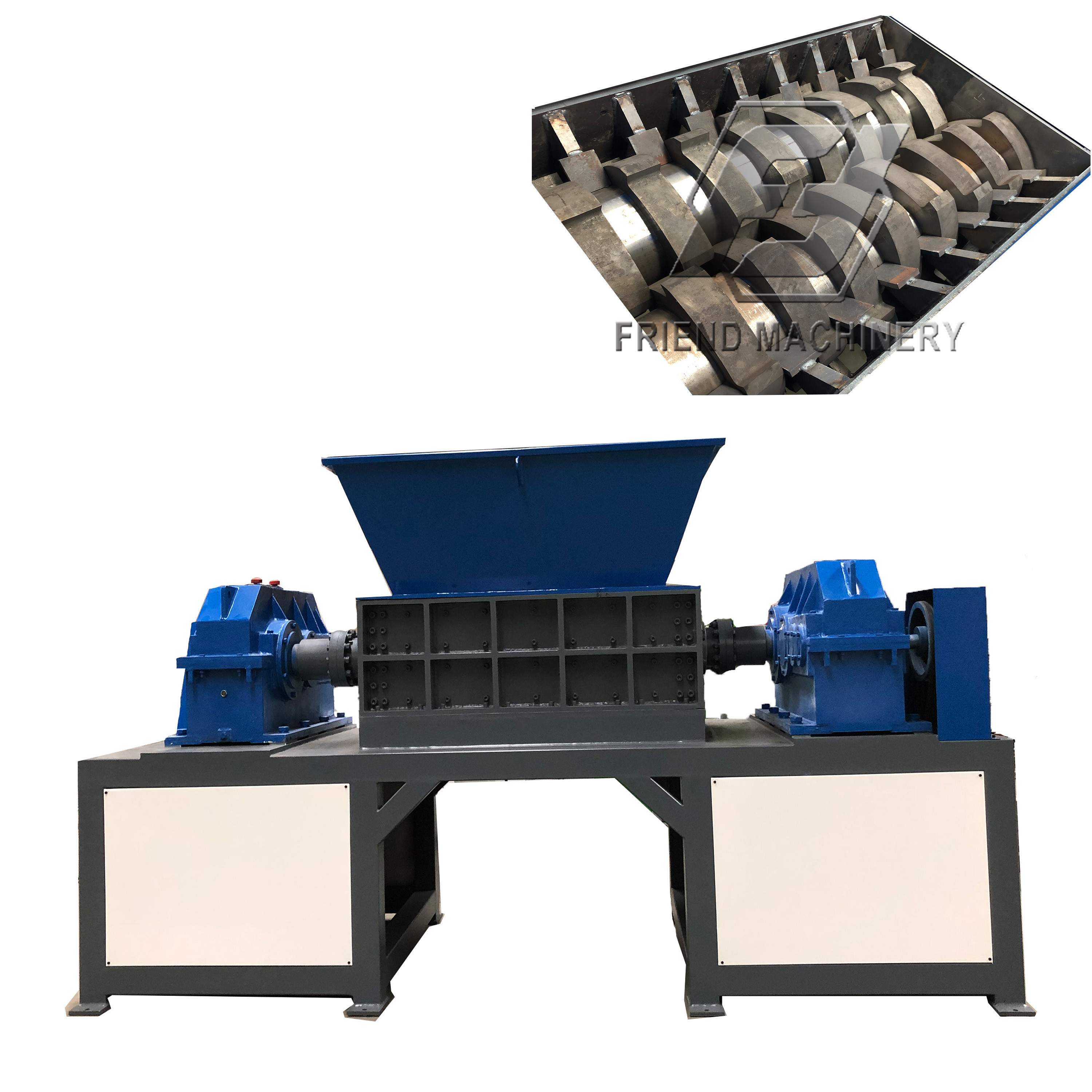 Wasted Plastic Tire Shredder And Crusher Machine For Plastic Recycled