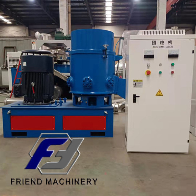 500kg/H PP PE Plastic Agglomerator Machine 300L Volume 1