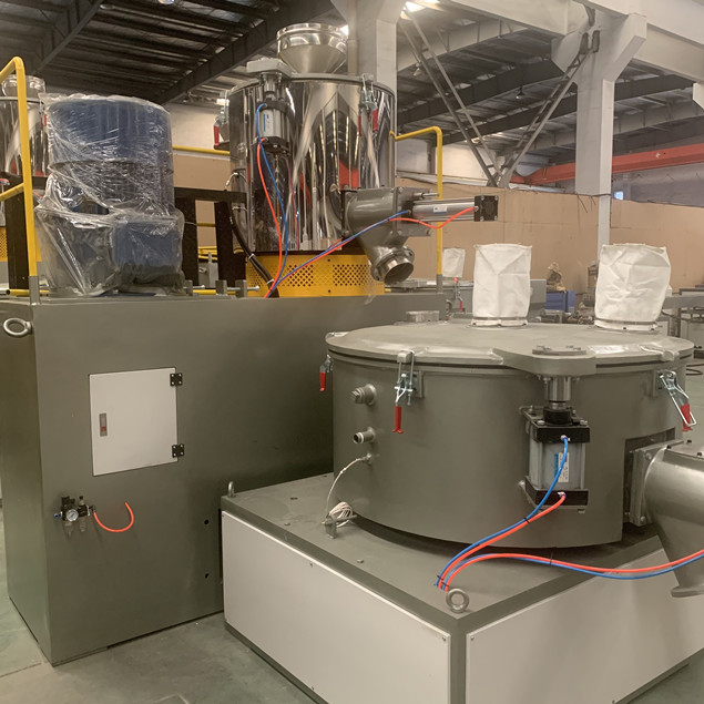 300/600 Heating And Cold Mixing PVC Resin Hot Steel Plastic Mixer Machine 0